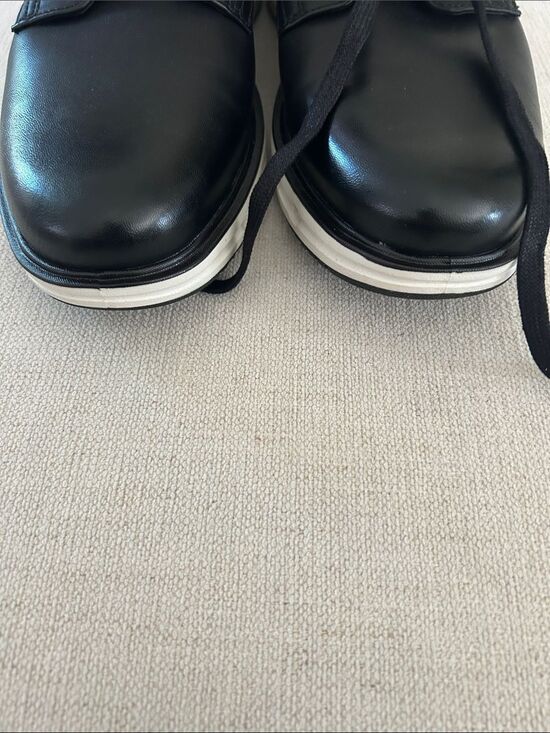 Lands End Mens Sport Oxford Shoes Black White Hybrid Sneaker, Mens 9.5, NWT main image 8